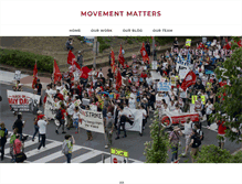Tablet Screenshot of movementmatters.net